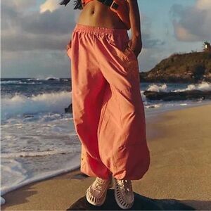 NWOT Free People Movement Baller Embroidered Pants Size Large